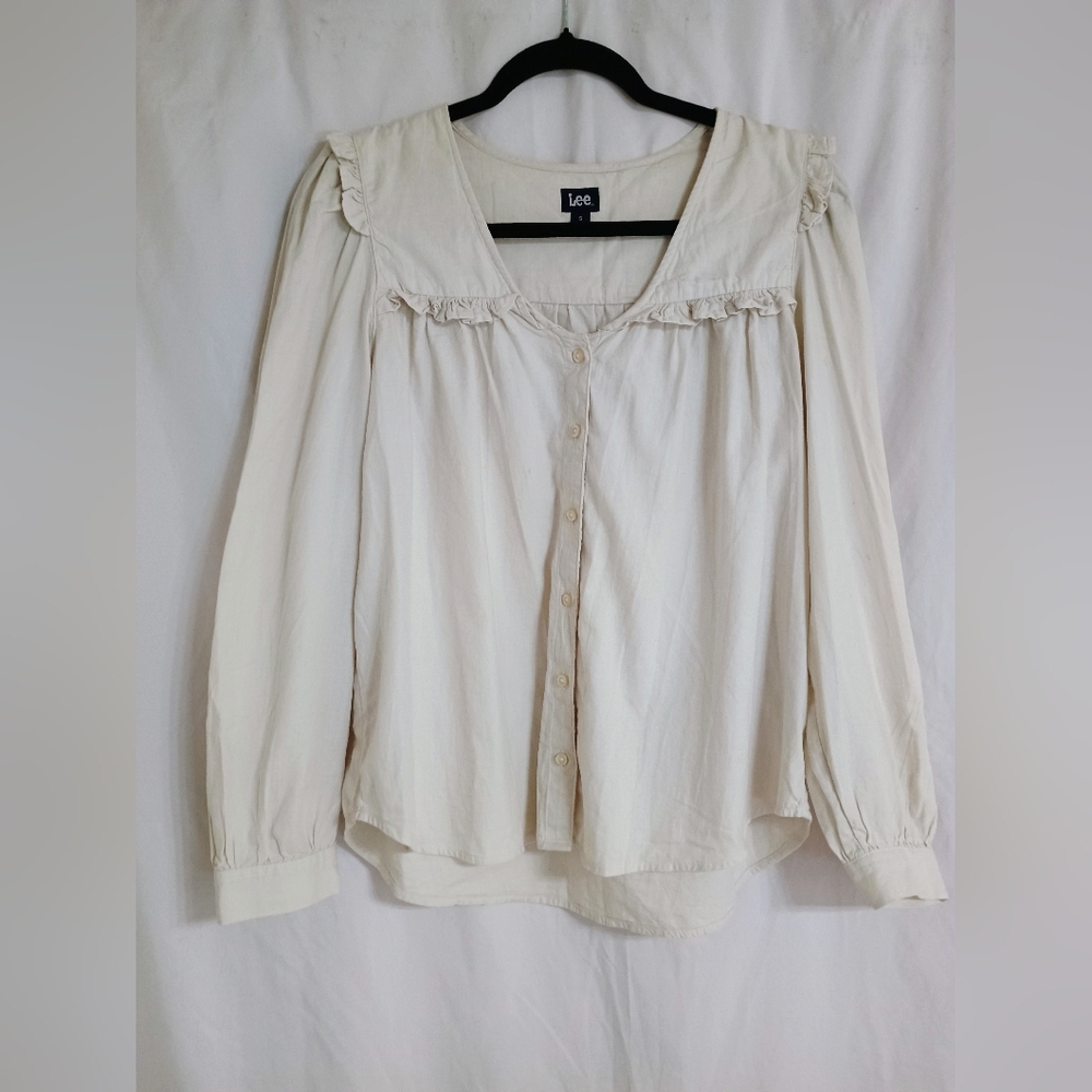 Lee Women's Elegant Cream Blouse